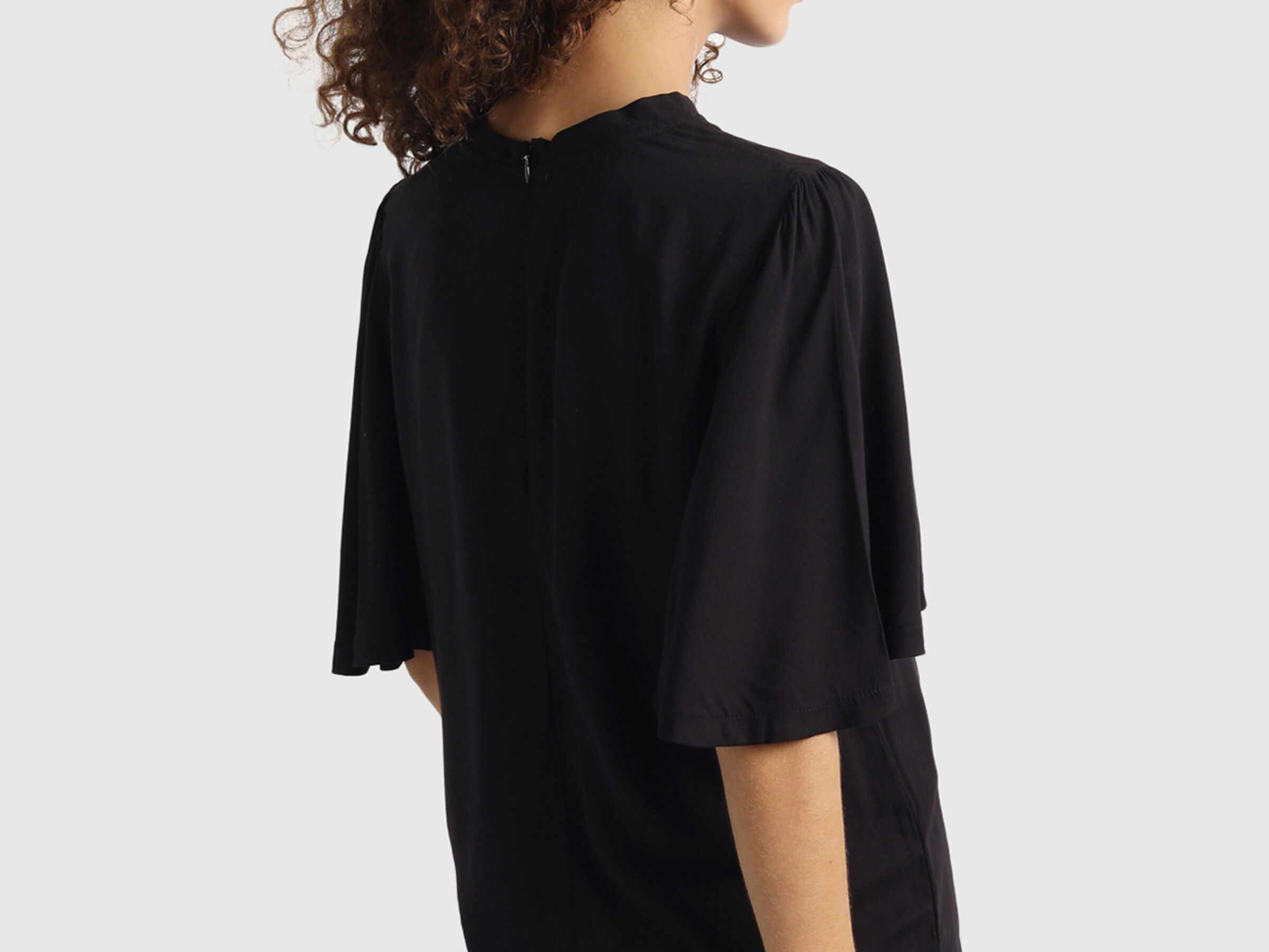 Solid Top with Frill Sleeves image number 3